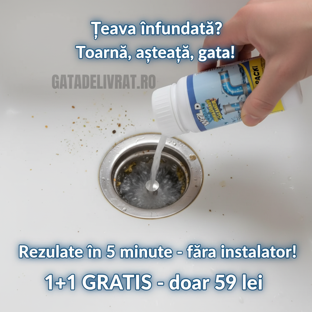 Granule Puternice pentru Desfundat Țevi – acțiune rapidă în câteva minute!