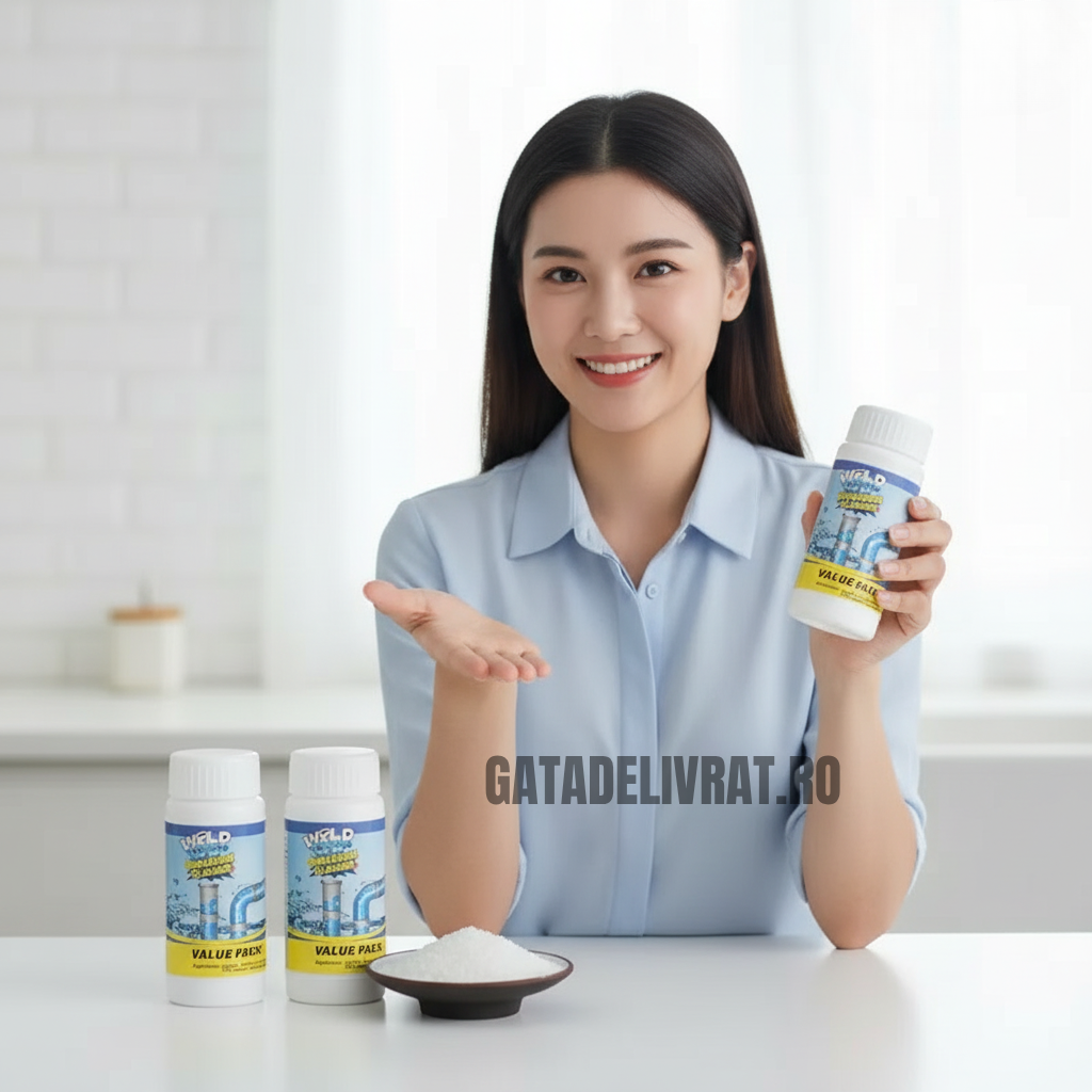Granule Puternice pentru Desfundat Țevi – acțiune rapidă în câteva minute!