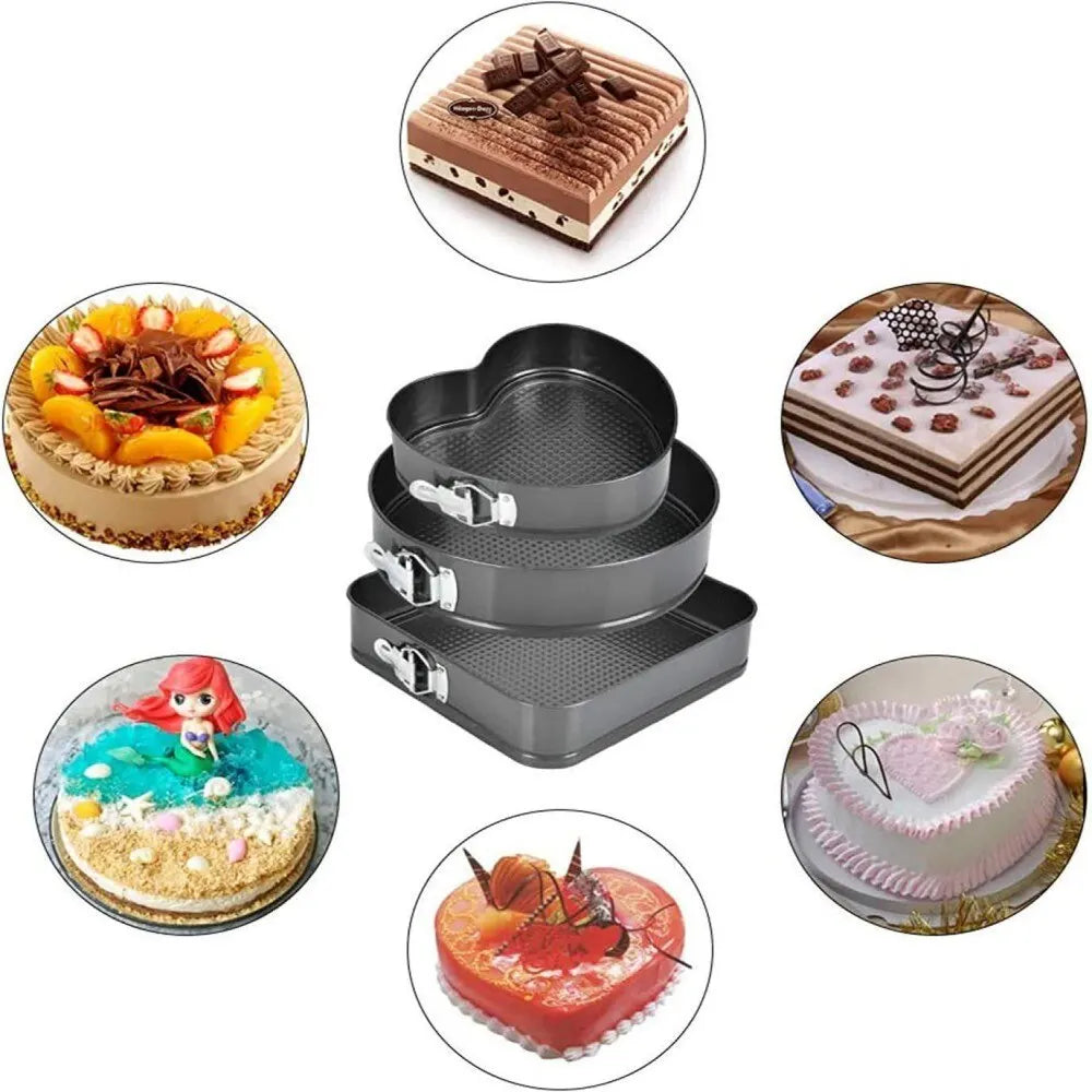 Set Profesional 3 Tăvi de Copt – Antiaderente, 22/24/26 cm