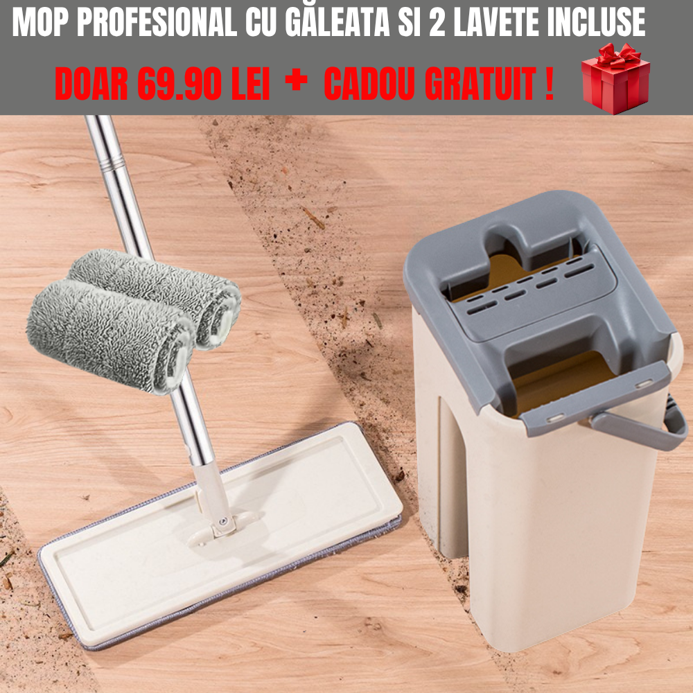 MOP PROFESIONAL CU GALEATA SI 2 LAVETE INCLUSE + CADOU BONUS
